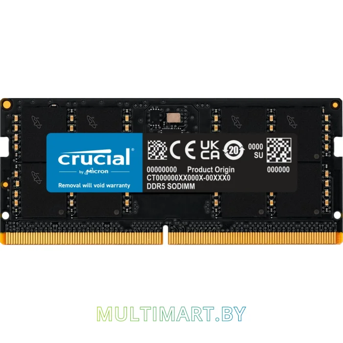 Оперативная память Crucial 8GB DDR5 PC5-38400 (CT8G48C40S5)